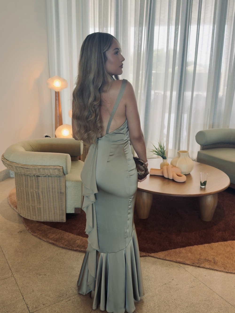 Azazie Tamera Stretch
Moss Green Mermaid Pleated Stretch Satin Elegant Sage Gree